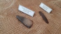 siekierka i nóż z krzemienia, st. Złota, neolit